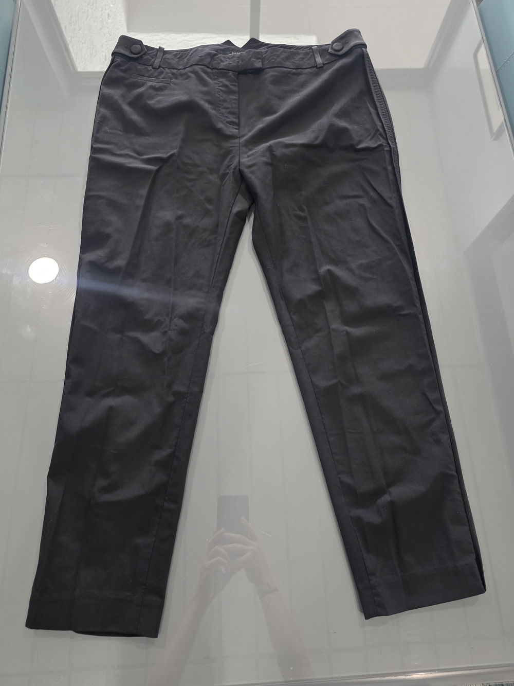 AllSaints Black Slim Dress Trousers